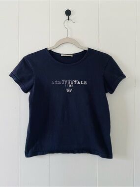 Aeropostale Navy Short Sleeve Logo Tee for Kids